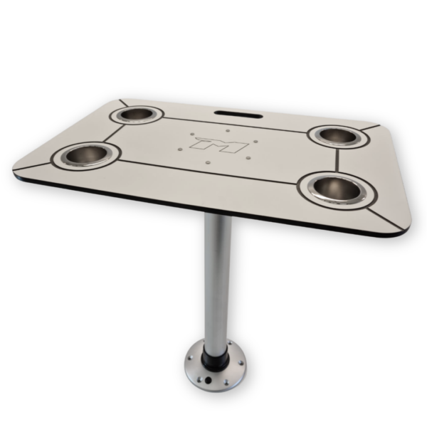 Runt bord med drickhållare